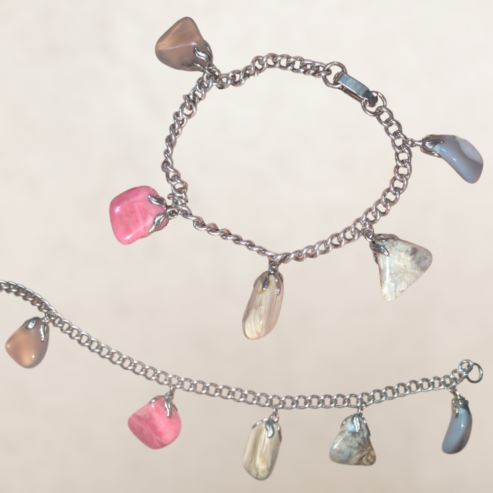 Multi-Stone Charm Bracelet